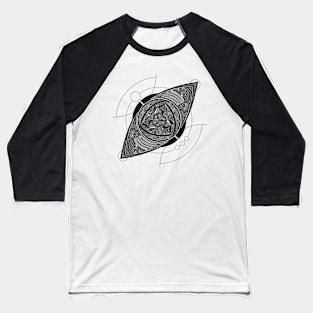 The Eye of Prosperity Charcoal Baseball T-Shirt